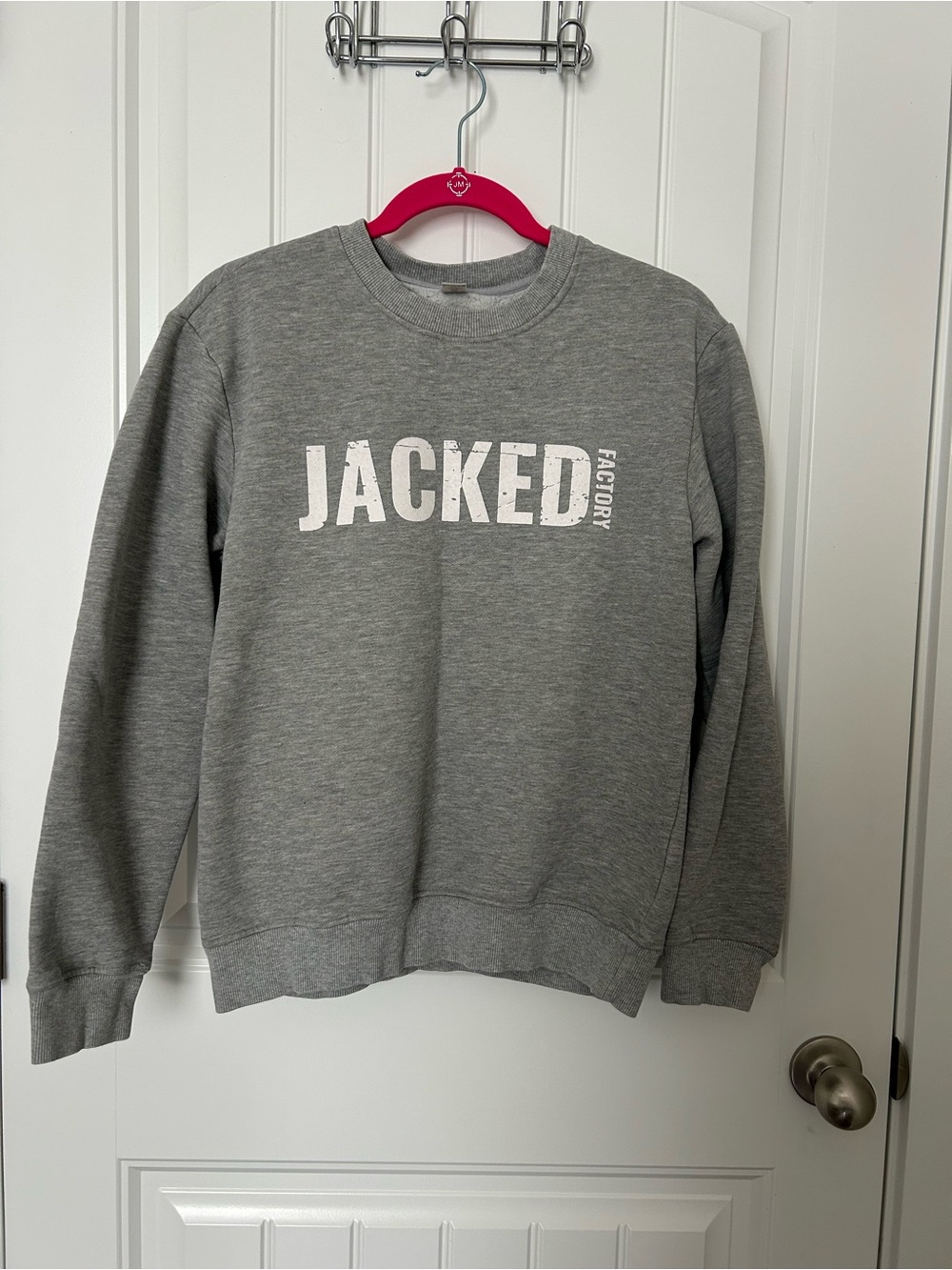 Men's Gray Crewneck Pullover Sweatshirt